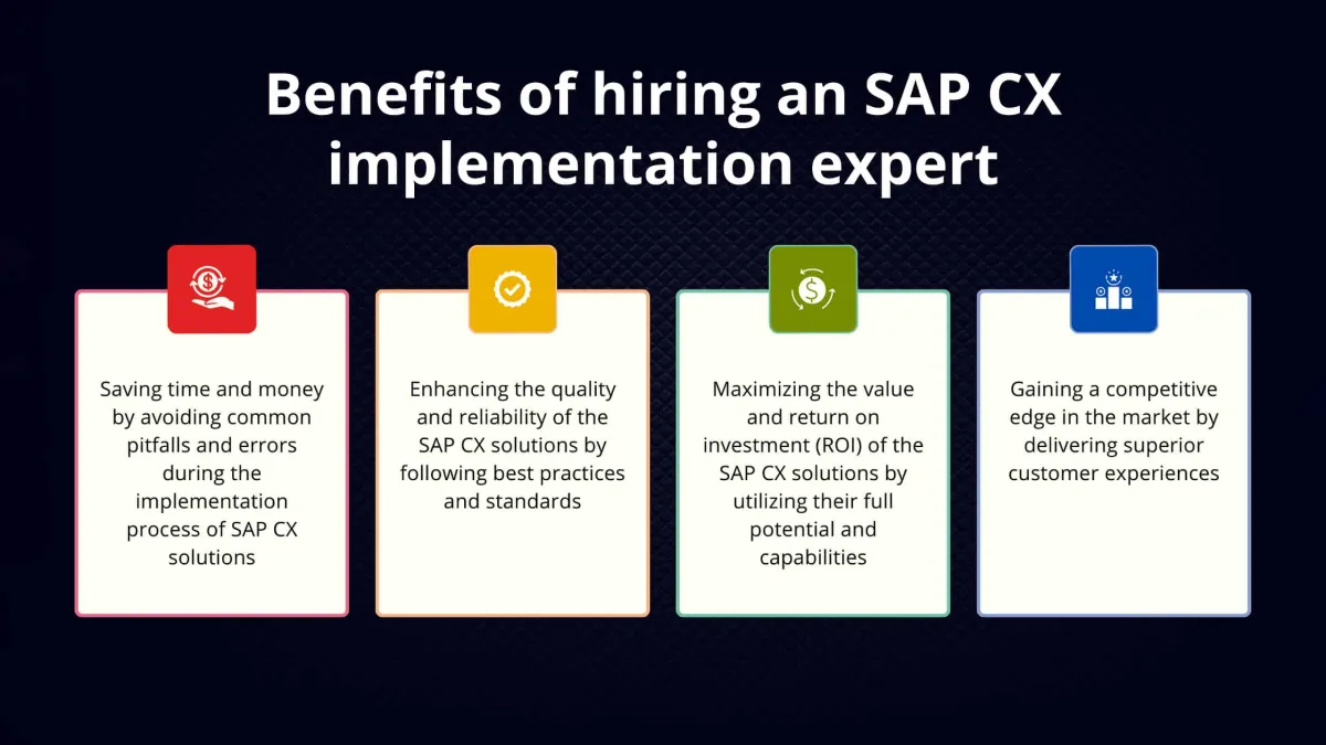 Benefits of hiring an SAP CX implementation expert